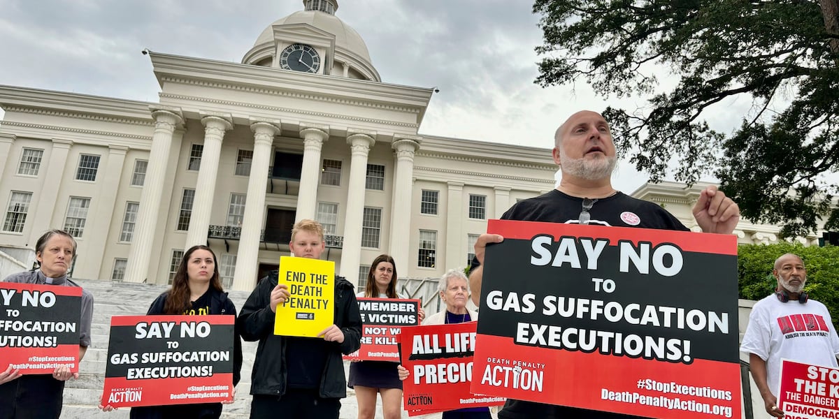 US appeals court raises concerns about Alabama’s use of nitrogen gas for executions