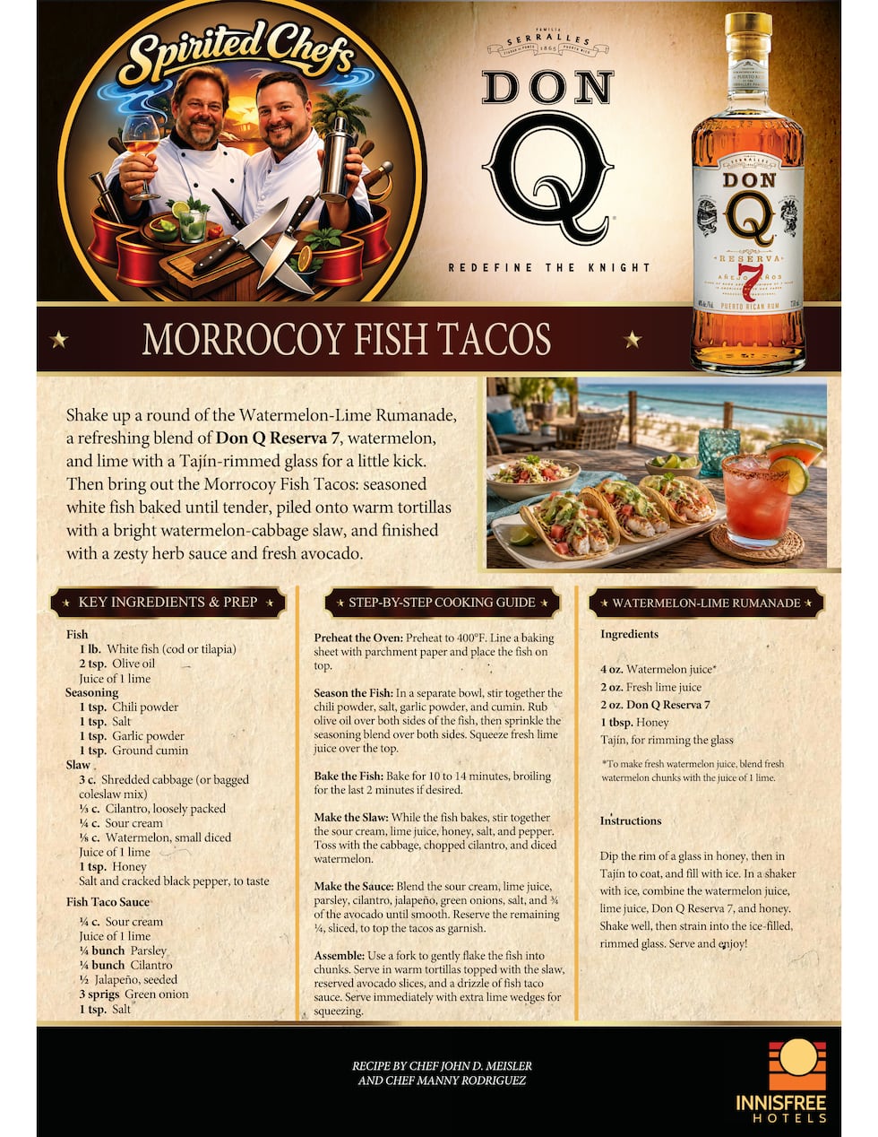 Morrocoy fish tacos