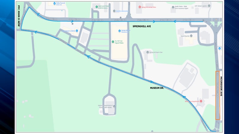 McGregor Avenue between Old Shell Road and Springhill Avenue will close Wednesday, Oct. 28,...