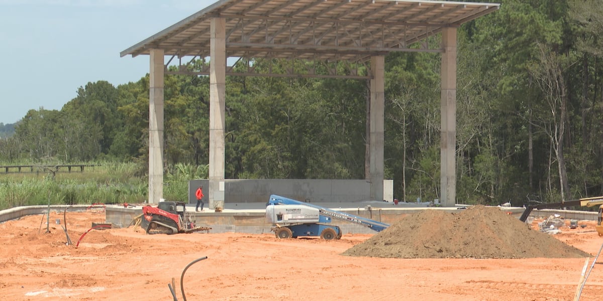Crews make progress on Daphne amphitheater, still on track for spring 2027 opening
