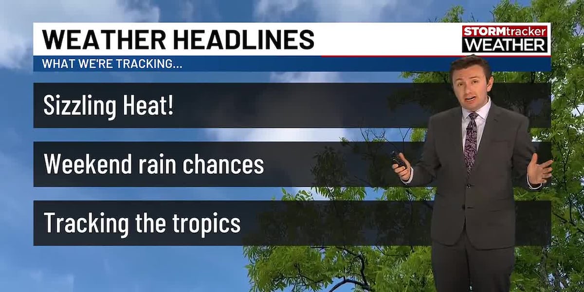 Hot and mostly sunny for Friday