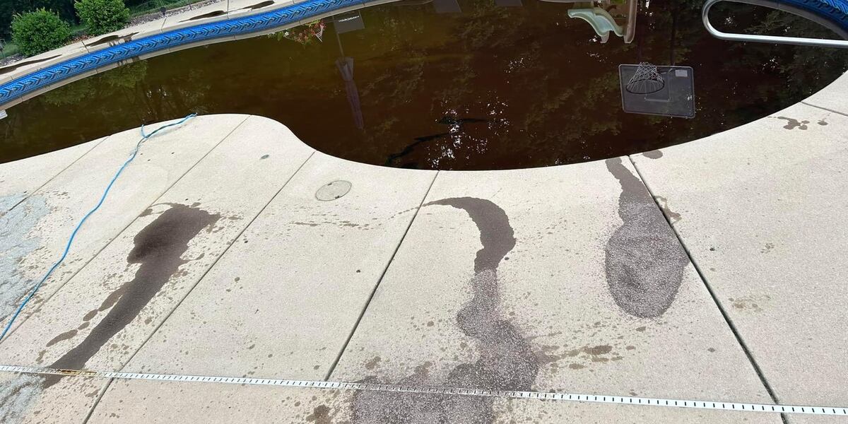 Floating Pool Damage Vandals fill pool with motor oil, cause tens of thousands of dollars in ...