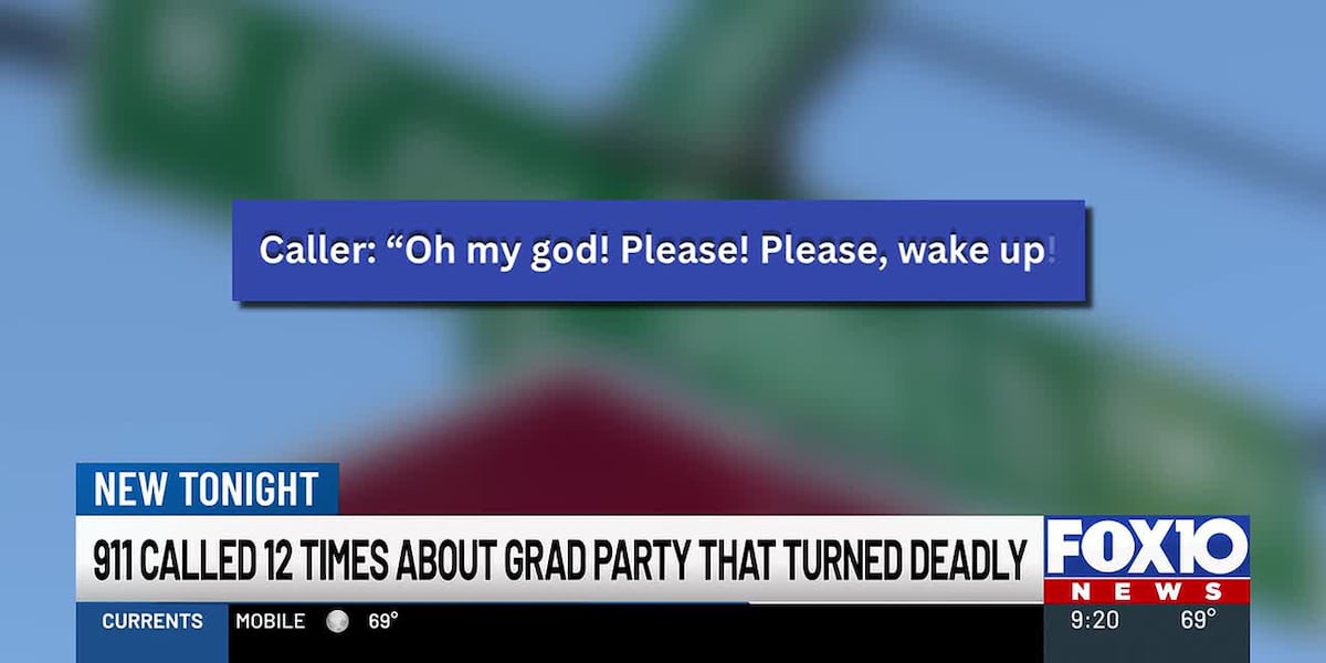 911 transcripts reveal before, during and after deadly stabbing at Mount Vernon graduation partyAccording to the Mobile County Communications District, 12 calls were made in reference to the graduation party.