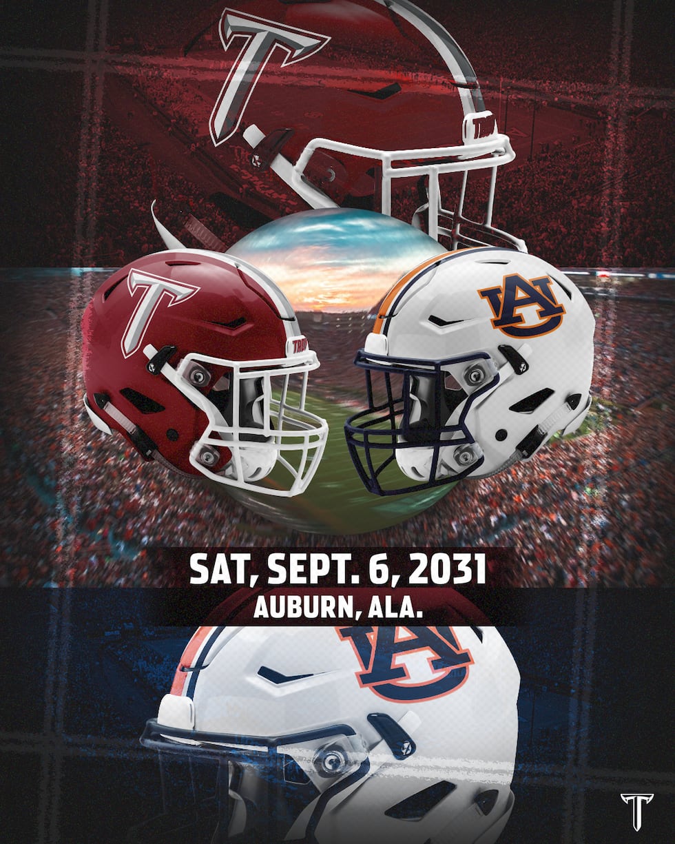 The Troy Trojans will travel to Jordan Hare Stadium in 2031 for its first-ever football...