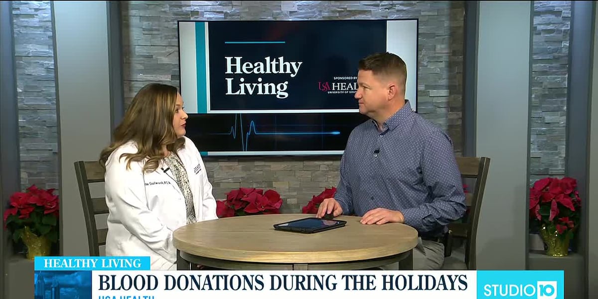 Healthy Living with USA Health: Blood donations over the holidays