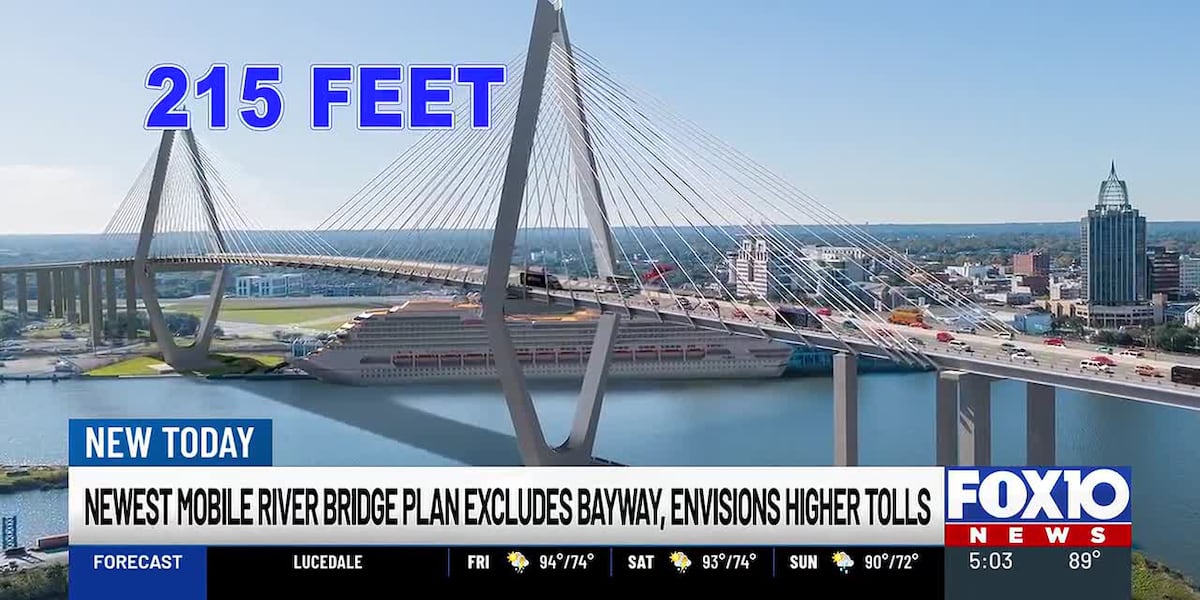 Getting Mobile River Bridge required compromises – from feds, state and drivers