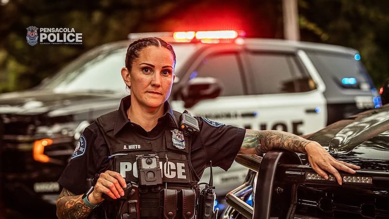 Pensacola Police Detective Angela Nieto was killed Oct. 14 in a motorcycle crash while off duty.