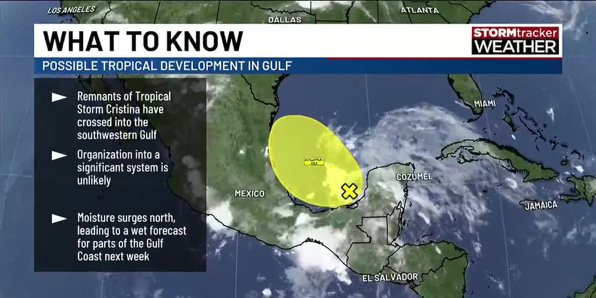 Wetter pattern returns next week with tropical moisture