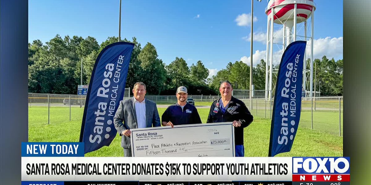 Santa Rosa Medical Center donates $15K to support youth athletics