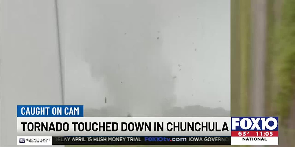 Chunchul Caught on camera: Video shows moment a tornado hit in Chunchula