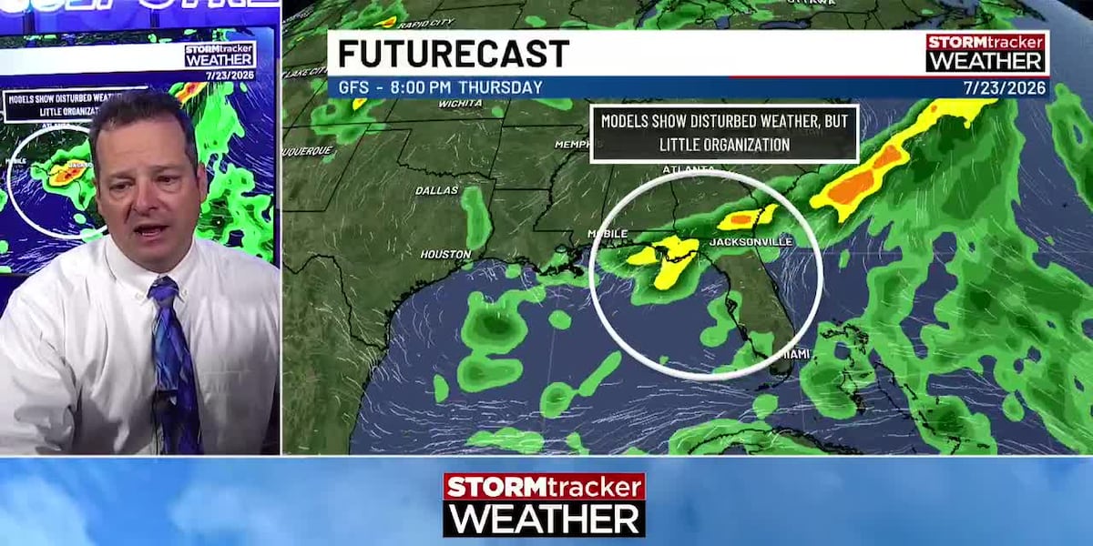 Watching a weak tropical disturbance, but heat still headlines the weekend
