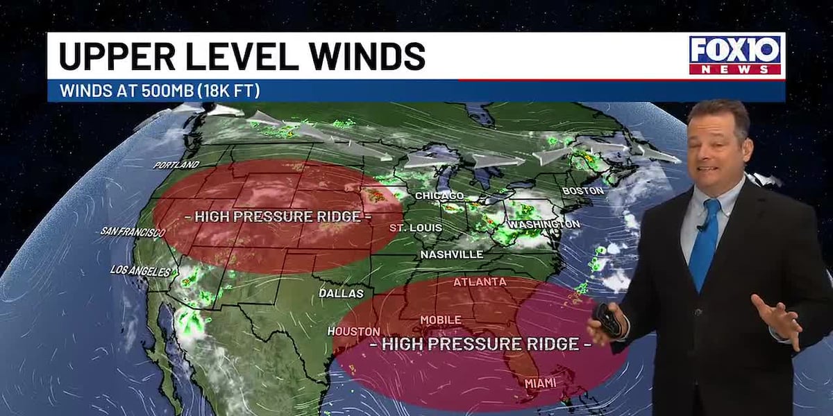 The weather settles into a hotter and drier pattern through the middle of the week