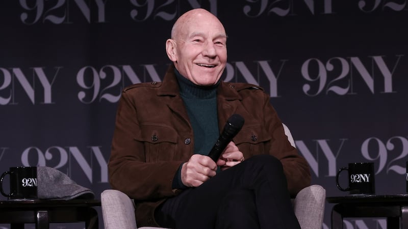 FILE -- Patrick Stewart speaks on stage after a screening of "Star Trek: Picard" at the 92nd...