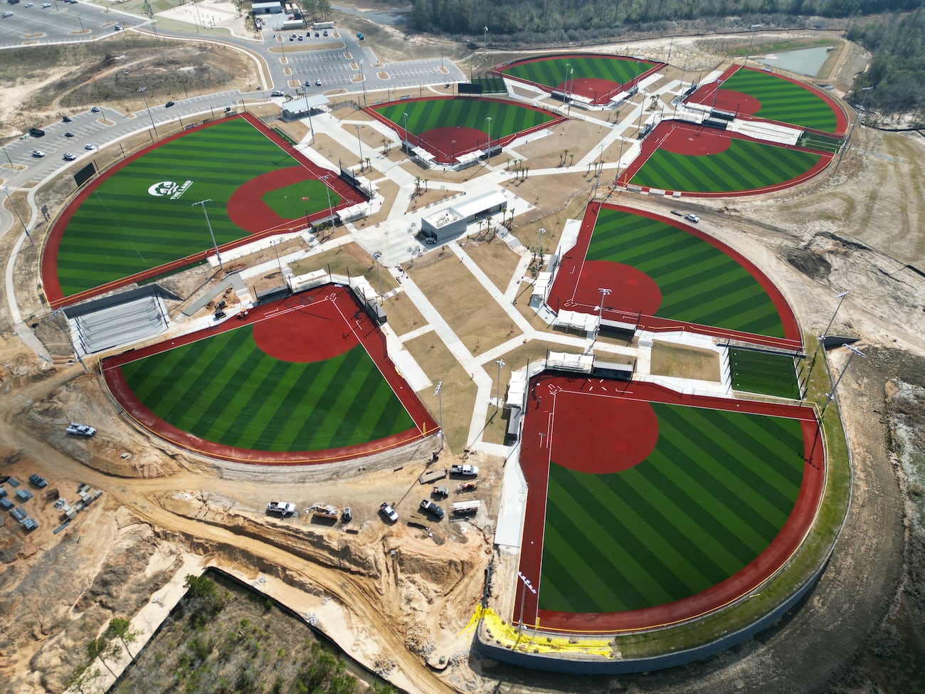 Triangular Baseball Field Final 3 baseball fields sees completion of The Land complex in Saraland