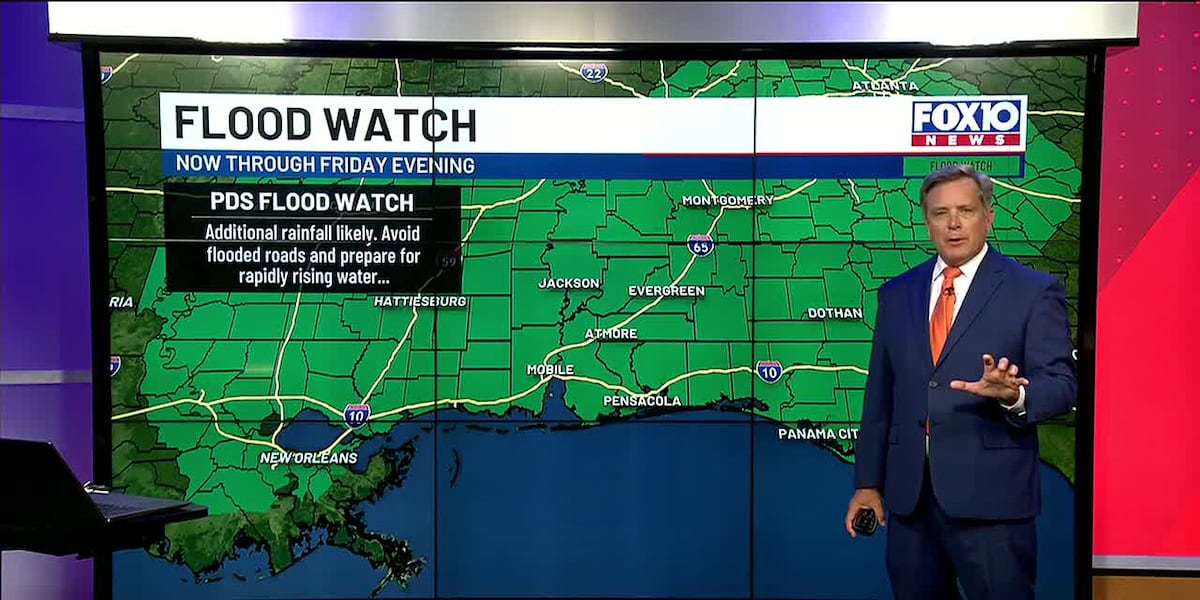 Flooding remains the major concern across the Gulf Coast