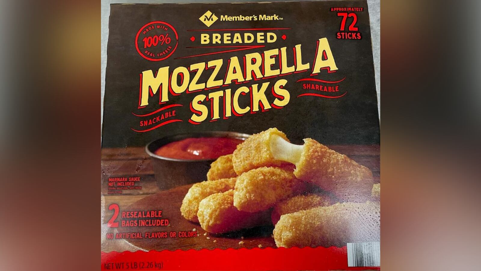 Recall issued for mozzarella sticks sold at Sam’s Club