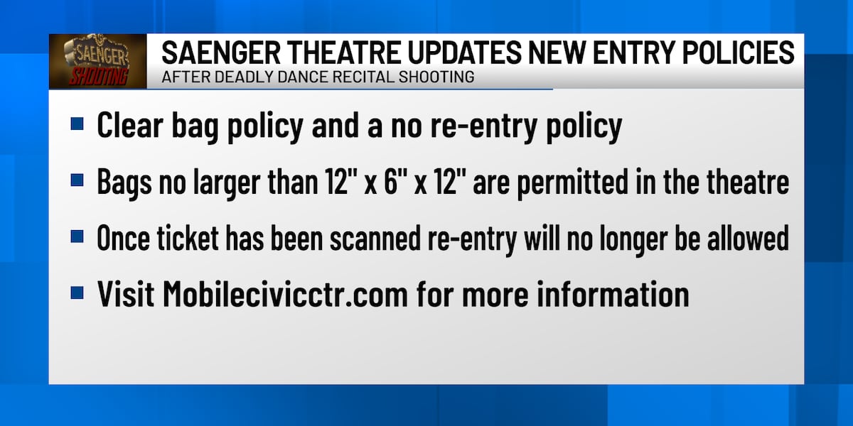Saenger Theatre updates new entry policies after deadly dance recital