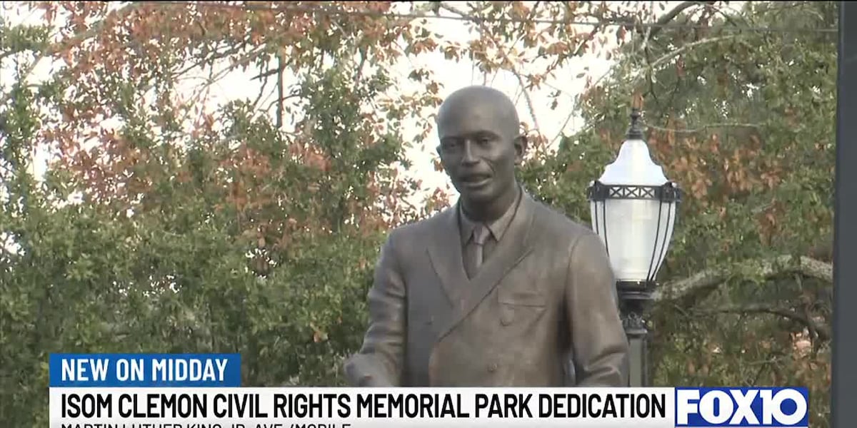 Ribbon cutting ceremony held for a new park dedicated to civil rights ...