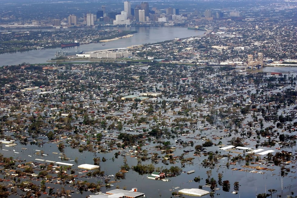 FILE - Floodwaters from Hurricane Katrina cover a portion of New Orleans on Aug. 30, 2005. (AP...