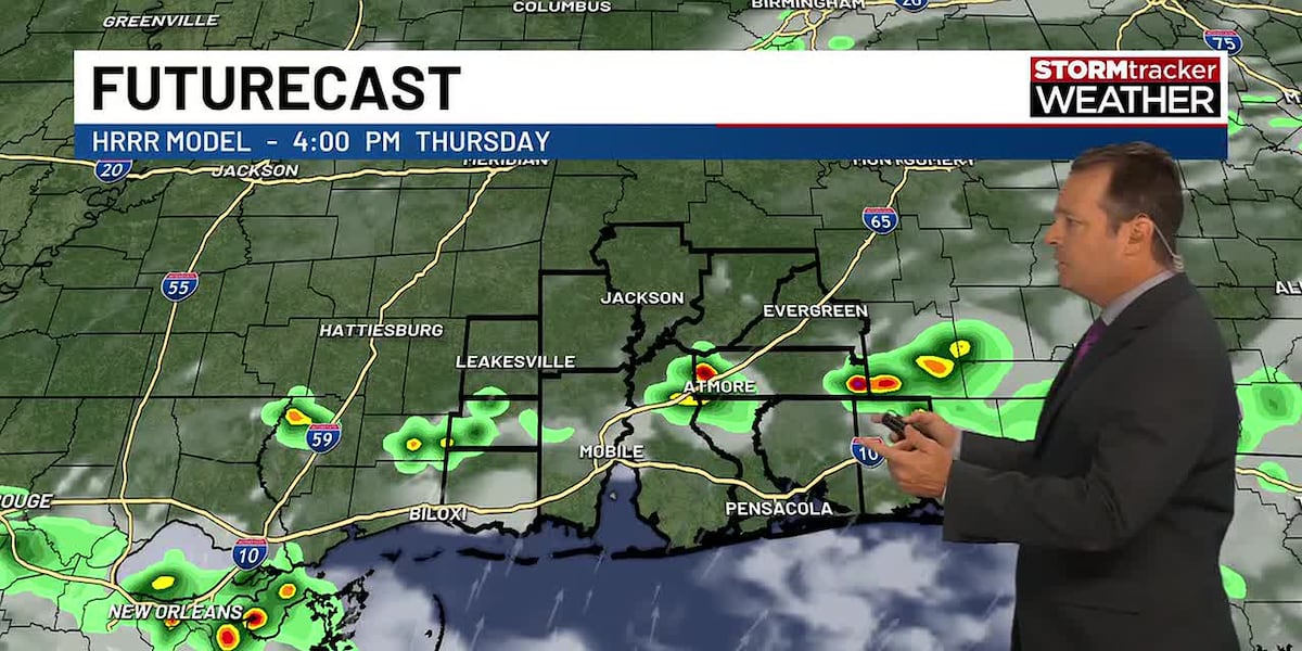 Hot and mostly dry for Thursday