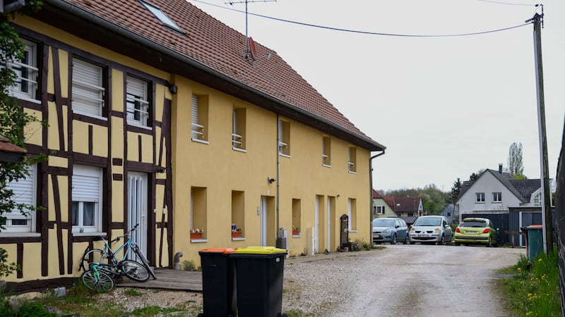Outside view of the building and the parking area where a 9-year-old boy was rescued after...