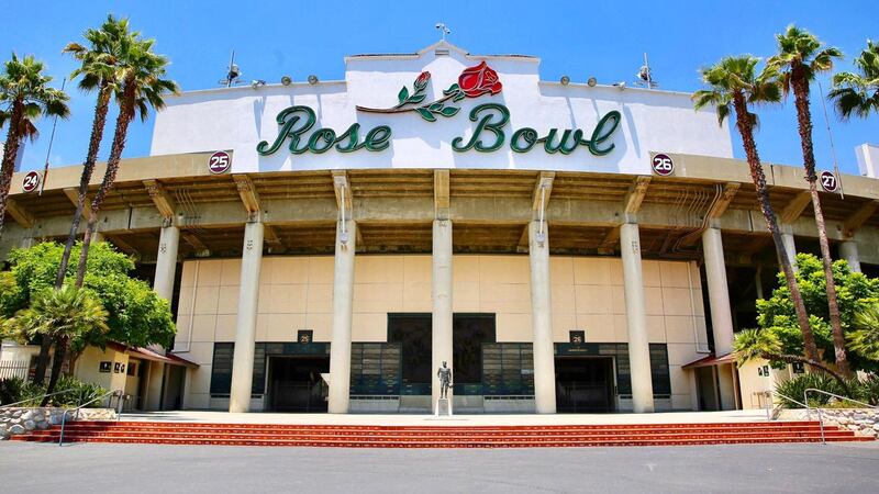 The Rose Bowl Stadium will host the College Football Playoff Semifinal between top-ranked...