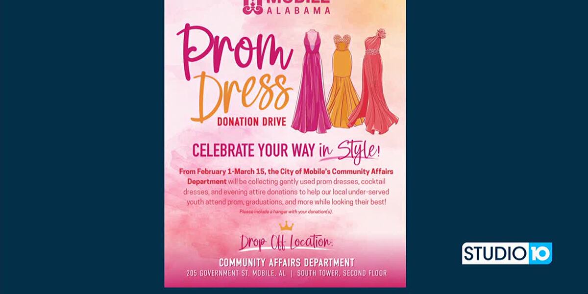 Prom Drive City of Mobile’s Prom Dress Donation Drive