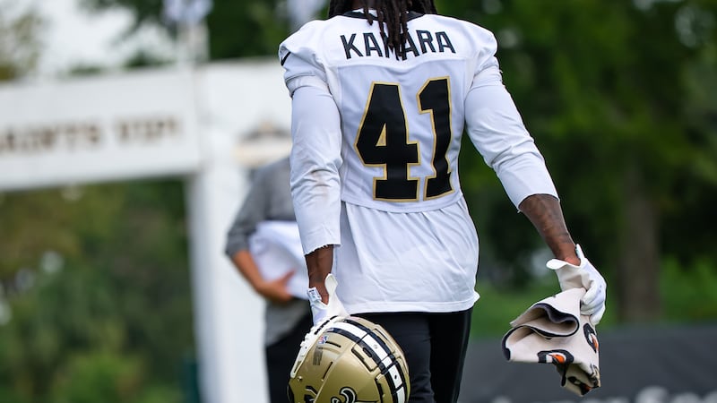 New Orleans Saints training camp Alvin Kamara