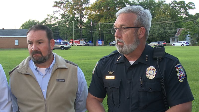 Mayor Stringer and Police Chief McLean