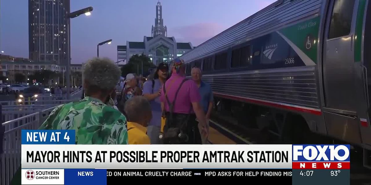Mobile mayor hints at proper train station for Amtrak's Mardi Gras Service
