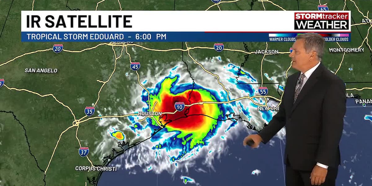 Tropical Storm Edouard weakens inland; heat index to soar locally
