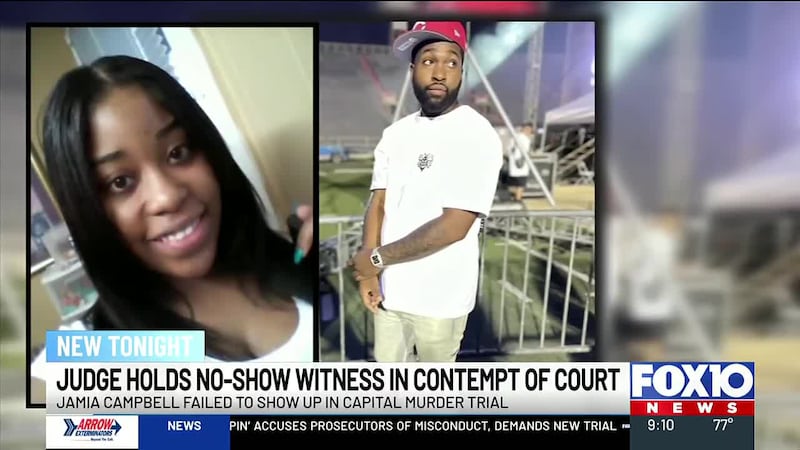 Prosecutors said Jamia Campbell's absence forced them to dismiss charges against Julian Woods,...