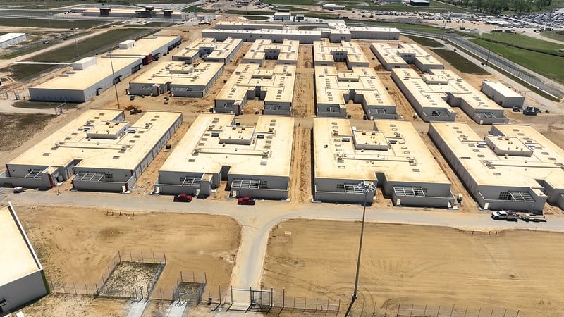 Construction on the Gov. Kay Ivey Correctional Complex is ongoing, as shown in this April 2026...