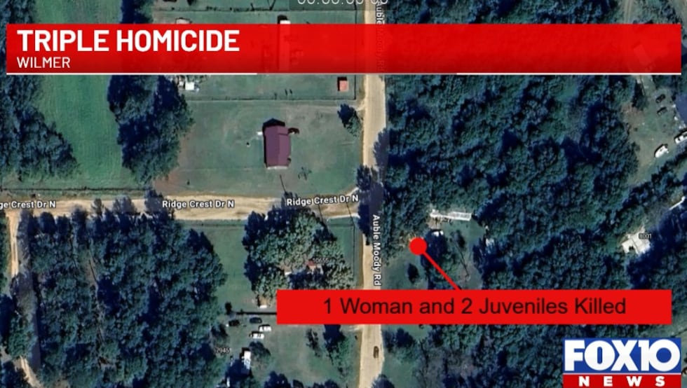 The bodies of a woman and two juveniles were discovered at a residence on Auble Moody Road in...