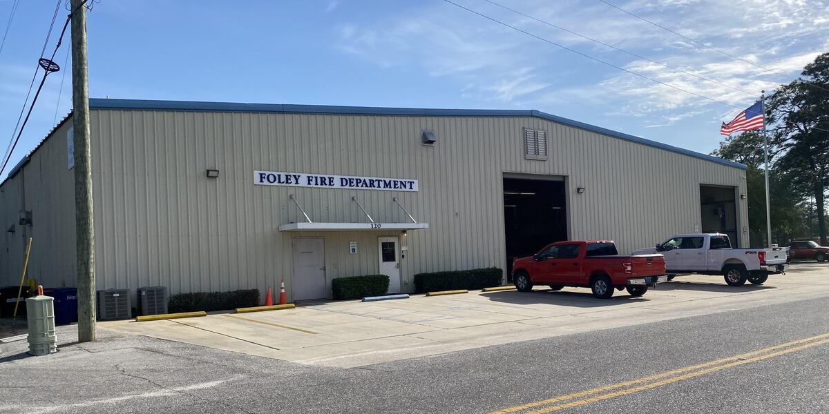 Foley Fire Engine Baby box to be placed at Foley fire station