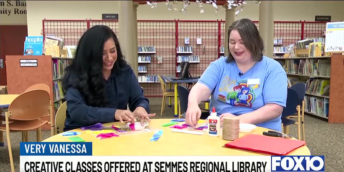 Creative Classes Offered at Semmes Regional Library