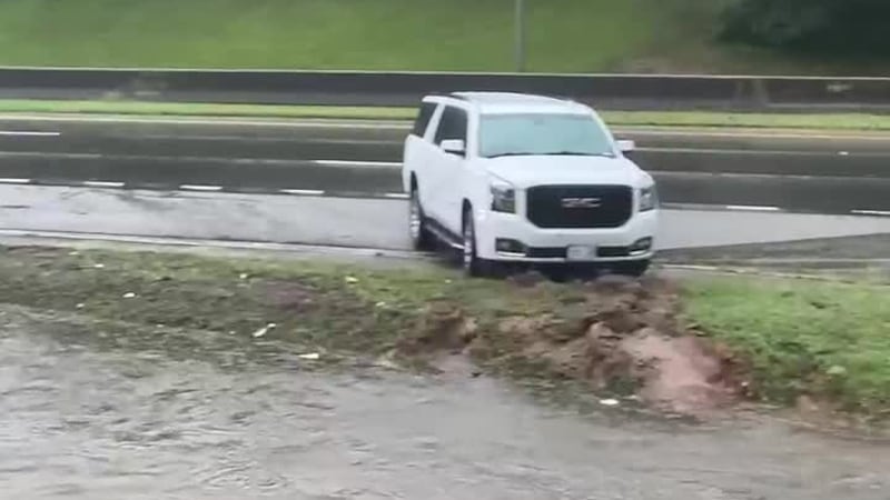 Flash flooding on McFarland Boulevard in Tuscaloosa