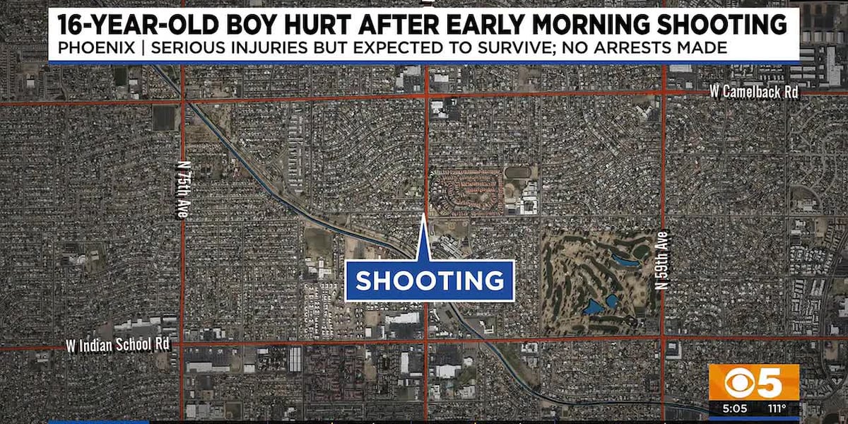 Teen hurt after morning shooting in Phoenix