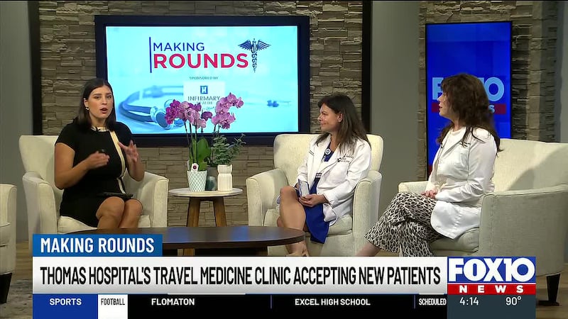 Drs. Holly Pursley and Cherie Abernathy discuss Thomas Hospital’s Travel Medicine Clinic