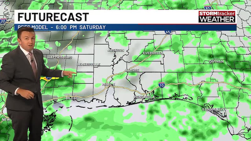 A potentially stronger weather system could bring more widespread rain and thunderstorms by...
