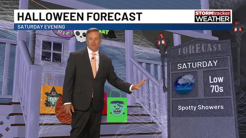 Scattered showers are possible Saturday and Sunday. Another rain chance comes Wednesday with a...