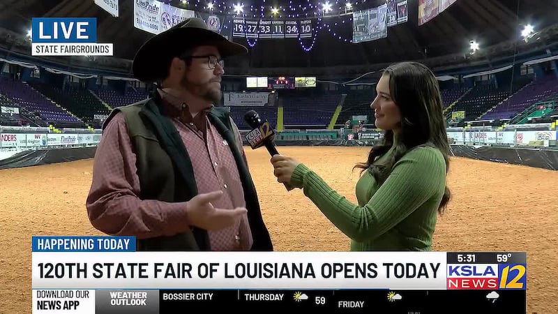 KSLA is LIVE at the State Fair of Louisiana, talking to a Louisiana Rodeo Cowboys Association...