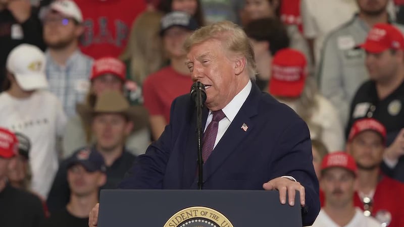 Trump says Acton's mother is not Ramaswamy's problem. (POOL)