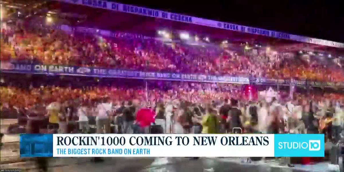 The Rocking Hundred Rockin'1000 brings biggest rock band on Earth to New Orleans