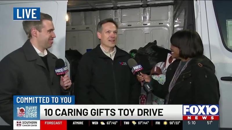 10 Caring Gifts Toy Drive at Daphne Walmart
