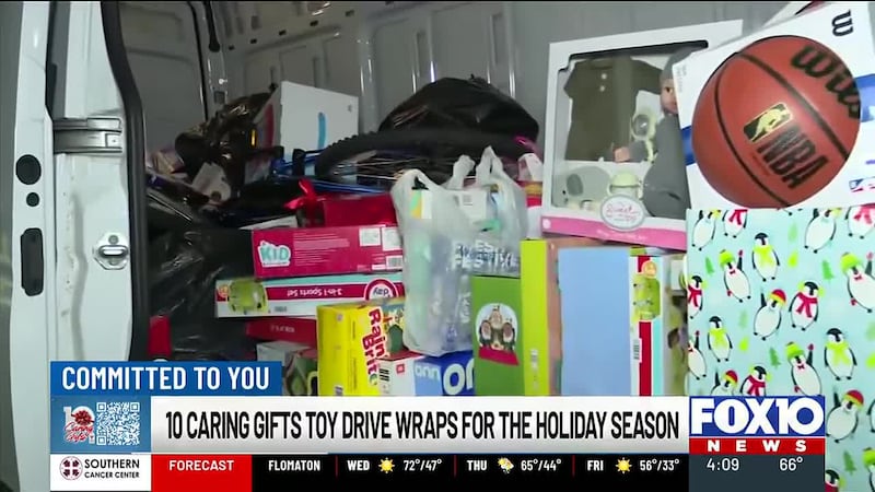 Ten Caring Gifts toy drive wraps up with thousands of presents donated for Gulf Coast children